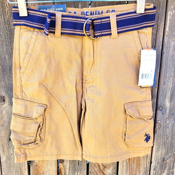U.S.Polo Assn. Kinds Tan Cargo Shorts Boys Size 6 - Picture 5 of 16